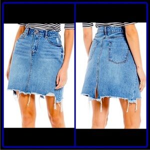 NEW A Loves A Denim Pencil Skirt